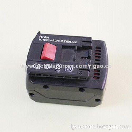 Quality guarantee 14.4V Li-ion power tool battery with 3,000mAh capacity for Bosch BAT607